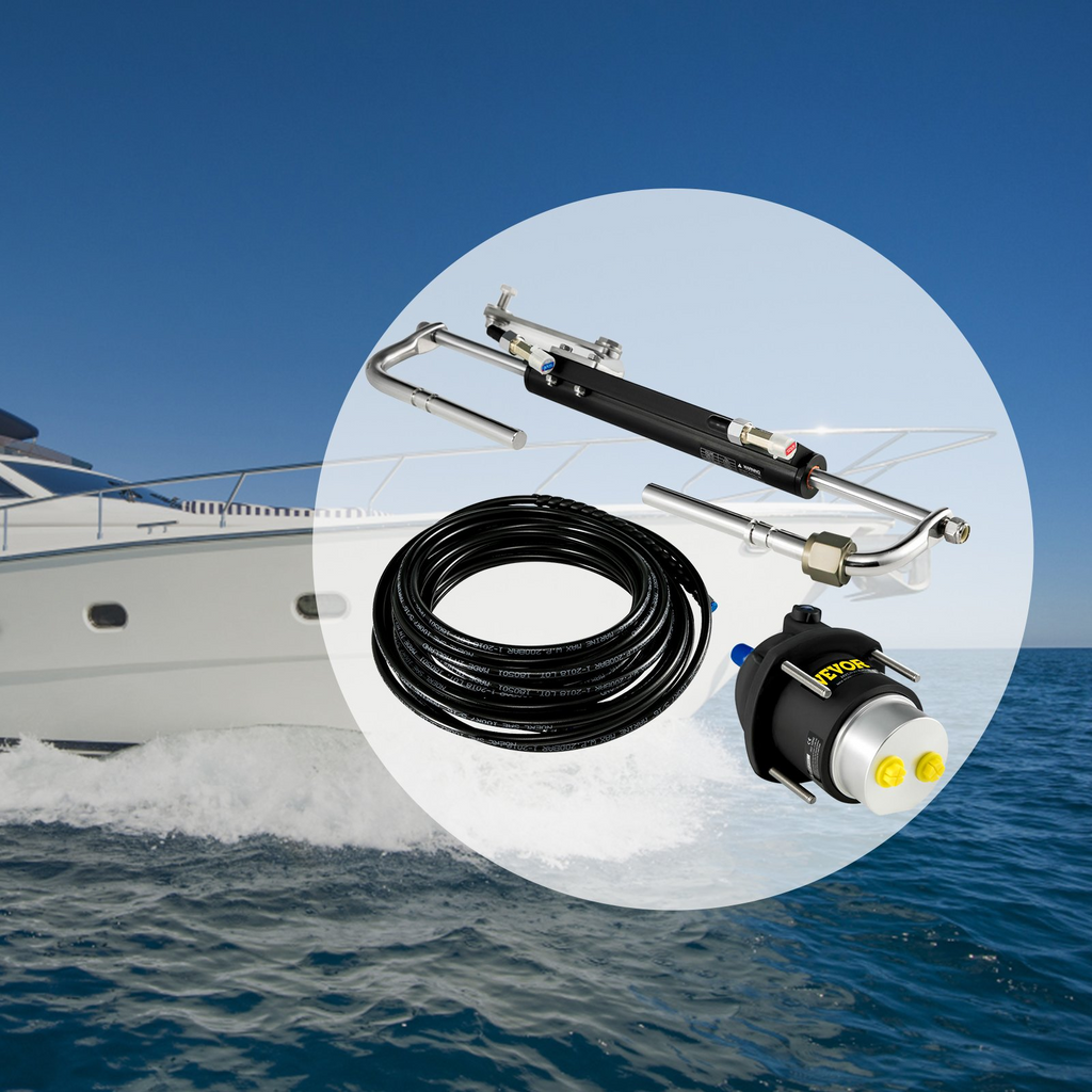 Kit de dirección hidráulica VEVOR fueraborda de 90 HP