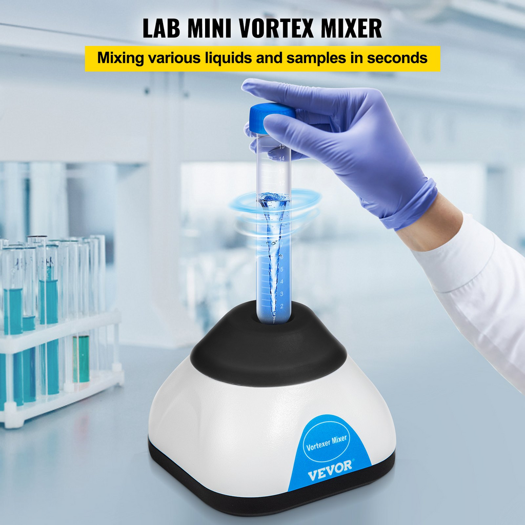 Mini mezclador de vórtice de 3000 RPM 50 ml diámetro orbital de 6 mm
