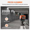 Nivel láser VEVOR 2000 pies de línea cruzada verde autonivelante de 360 grados