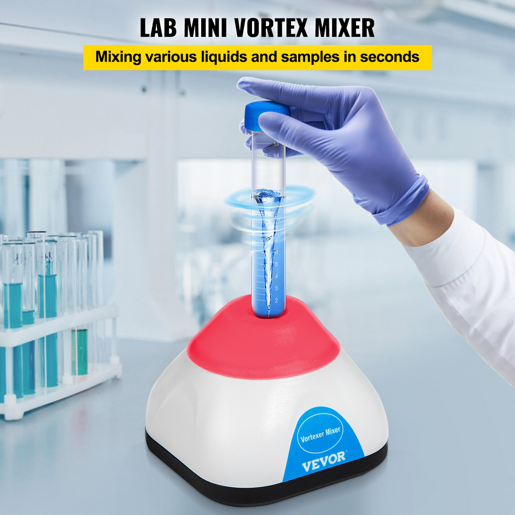 Mini mezclador de vórtice de 3000 RPM función táctil 50 ml diámetro orbital de 6 mm