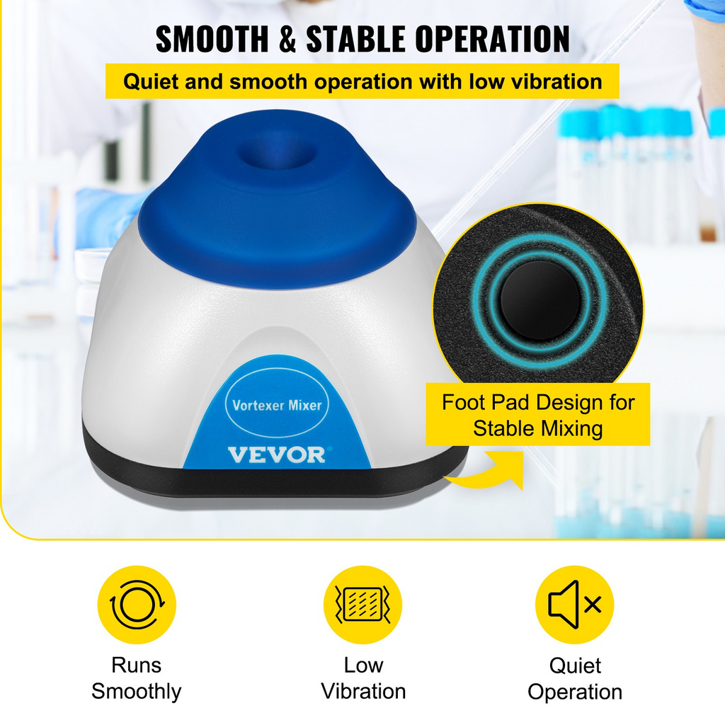 Mezclador de vórtice mini VEVOR agitador de 6000 RPM 50 ml para tinta de pintura de laboratorio