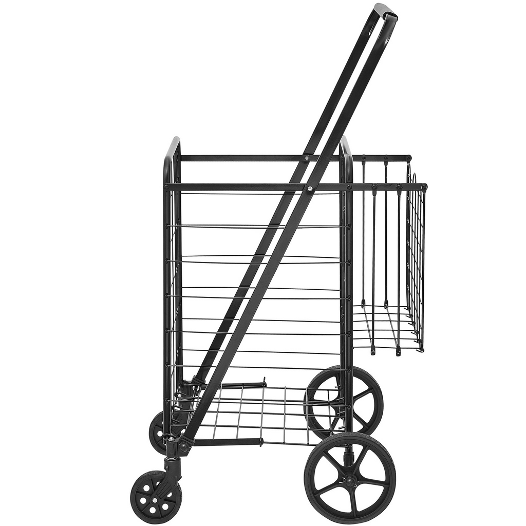 VEVOR Carrito de compras plegable con ruedas giratorias de 360° capacidad de 110 libras
