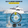 VEVOR Dirección de barco fueraborda Cable de dirección de barco de 13' Kit de dirección de barco fueraborda de 13 pies Eje cónico de 3/4'' para dirección de barco