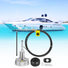 VEVOR Dirección de barco fueraborda Cable de dirección de barco de 13' Kit de dirección de barco fueraborda de 13 pies Eje cónico de 3/4'' para dirección de barco