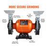 Amoladora de banco VEVOR 6 pulgadas con motor sin escobillas  2,1 A 3550 RPM