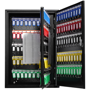 Armario para 200 llaves caja de seguridad con estantes ajustables con 200 etiquetas de llaves de colores y 4 tarjetas de registro