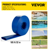 Manguera de descarga VEVOR 4" x 105' plana de PVC