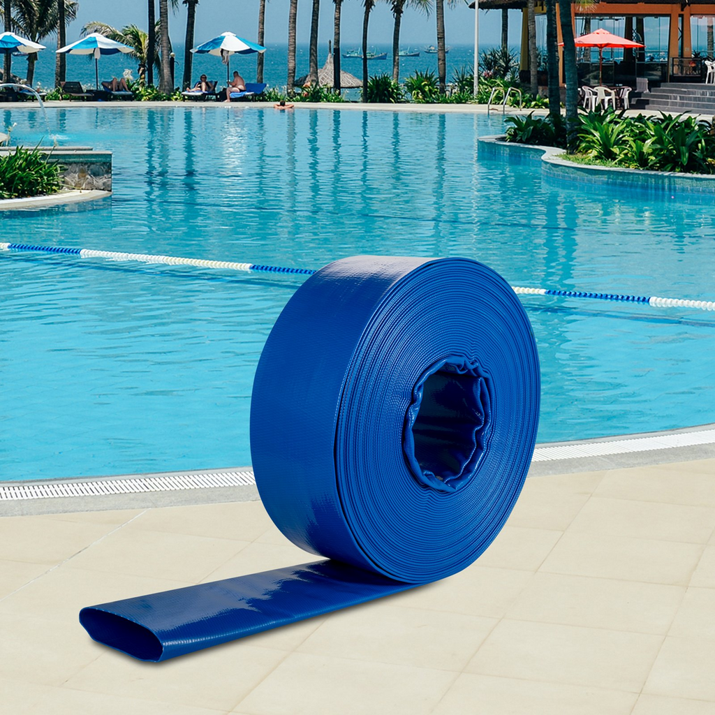 Manguera de descarga VEVOR 4" x 105' plana de PVC