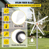Generador de turbina eólica VEVOR de 12 V/CA 500 W con controlador MPPT 5 aspas
