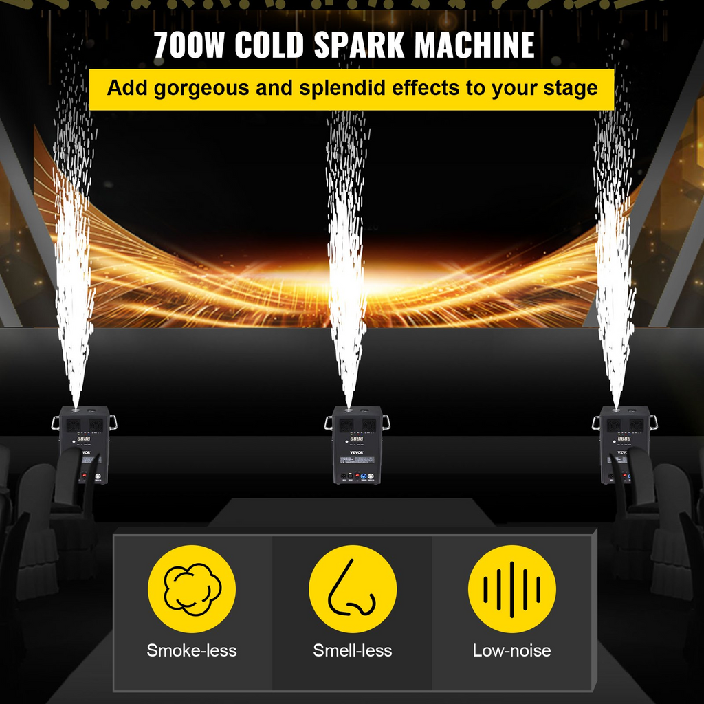 VEVOR Máquina de efectos especiales para escenarios grandes 500 W