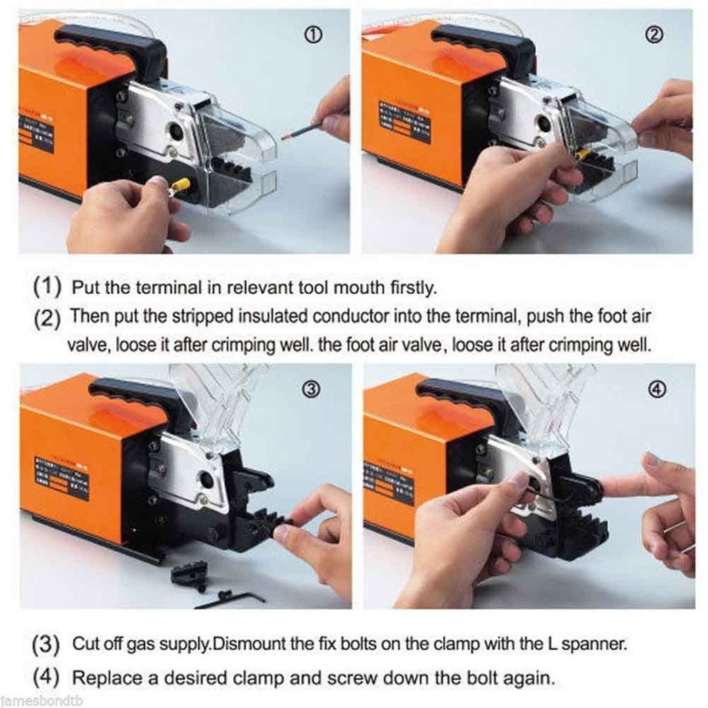 Herramienta de crimpado neumática VEVOR Am-10 16 mm2