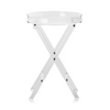 Mesa plegable de acrílico VEVOR con pata plegable en forma de X