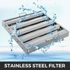 VEVOR Paquete de 6 filtros para campana extractora de acero inoxidable 430 de 4 ranuras 19,5 de ancho x 24,5 de alto