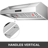 VEVOR Paquete de 6 filtros para campana extractora de acero inoxidable 430 de 19,5 x 15,5 pulgadas 5 ranuras