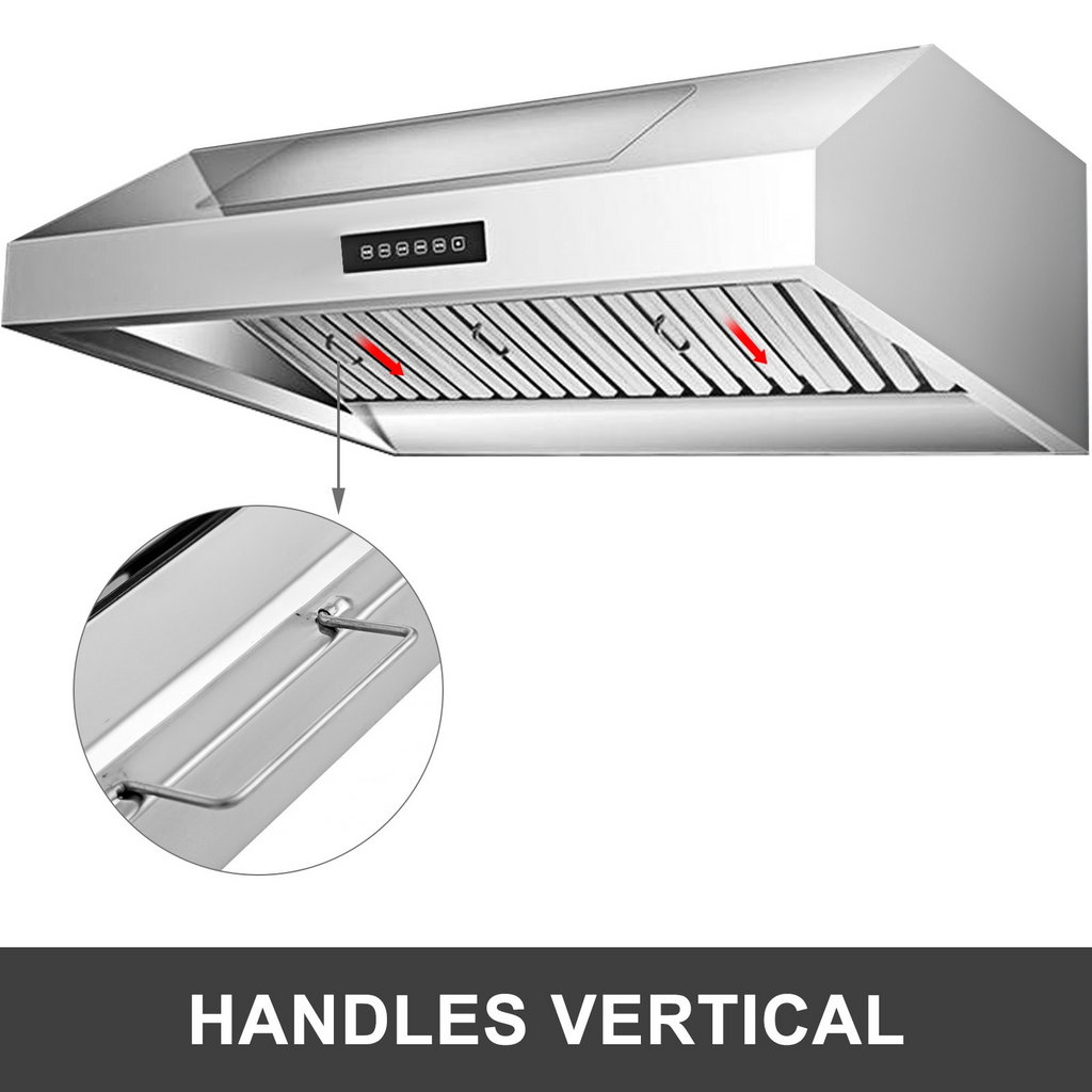 VEVOR Paquete de 6 filtros para campana extractora de acero inoxidable 430 de 19,5 x 15,5 pulgadas 5 ranuras