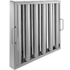 VEVOR Paquete de 6 filtros para campana extractora de acero inoxidable 430 de 19,5 x 15,5 pulgadas 5 ranuras