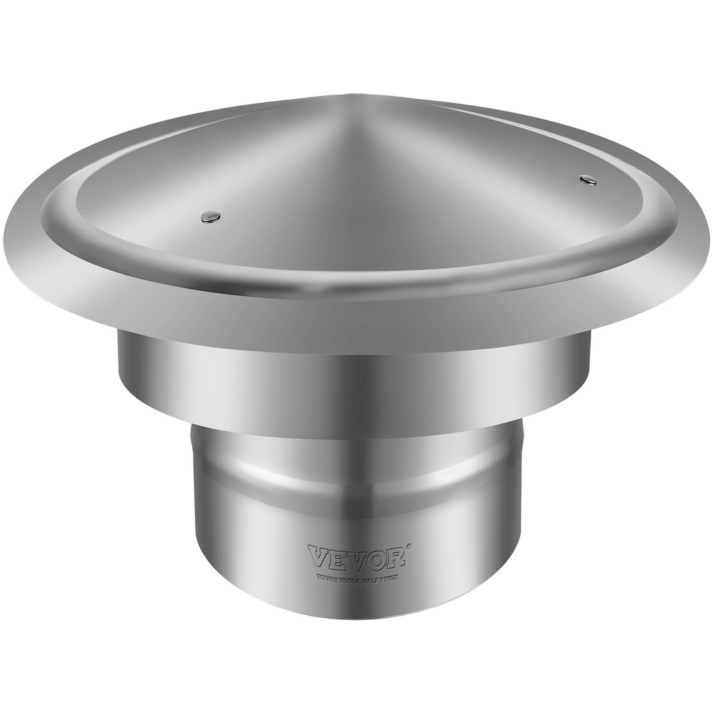 VEVOR - Tapa de chimenea de acero inoxidable de 6 pulgadas tapas aumentadas de 11,81 pulgadas