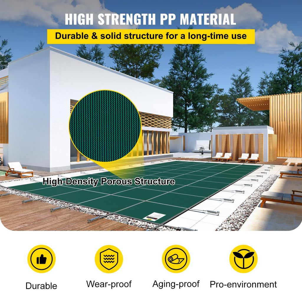 VEVOR - Cubierta de seguridad para piscinas de 16 x 40 pies