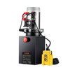 Bomba hidráulica VEVOR, unidad de potencia hidráulica de 10 cuartos, bomba de remolque de volteo de doble acción, caudal de 0,91 GPM, presión de alivio máxima de 3200 PSI, bomba hidráulica de 12 V CC