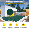 VEVOR - Cubierta de seguridad para piscinas rectangulares de 20 x 40 pies malla verde con escalones en el extremo central de 4 x 8 pies