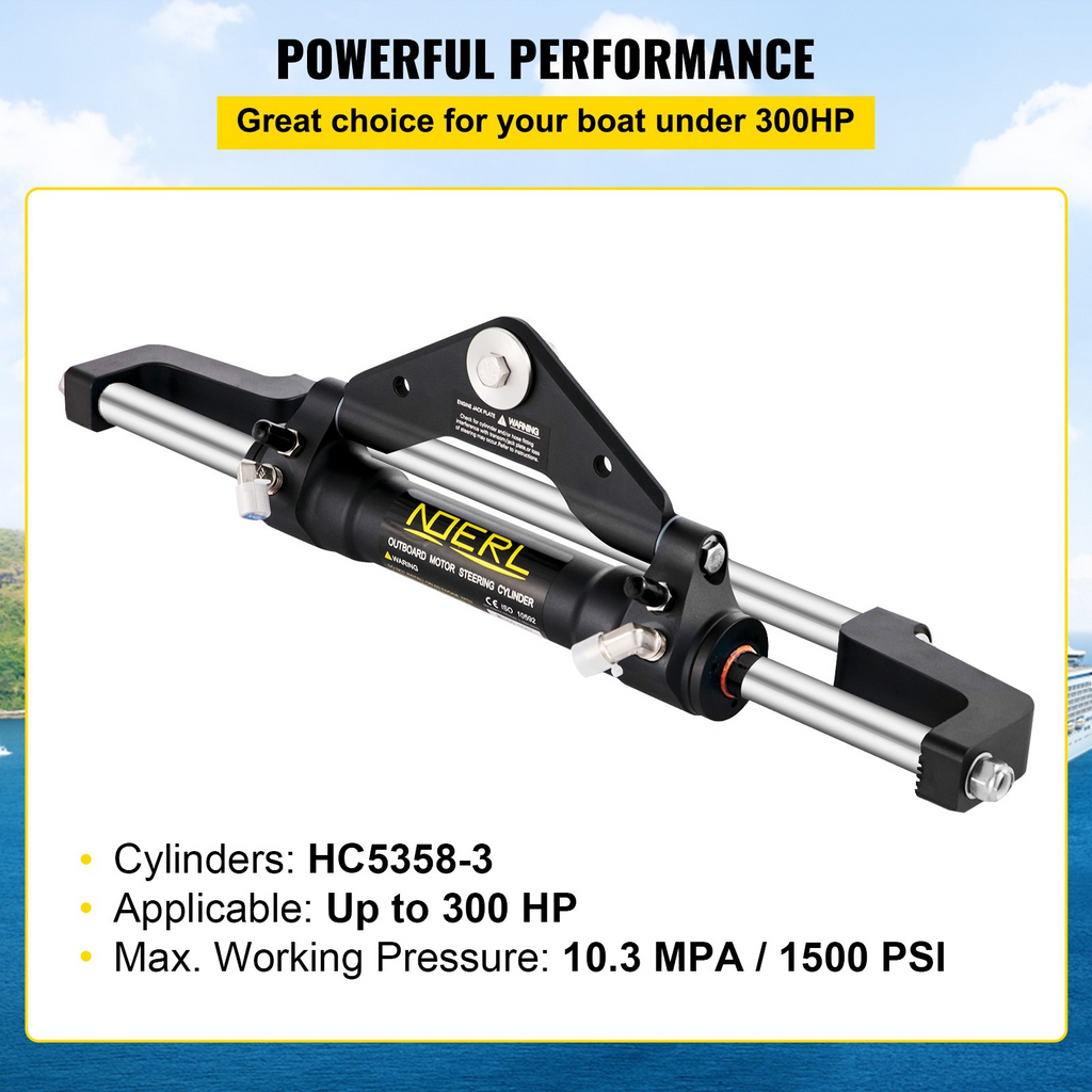 Cilindro de dirección hidráulica VEVOR de 300 HP