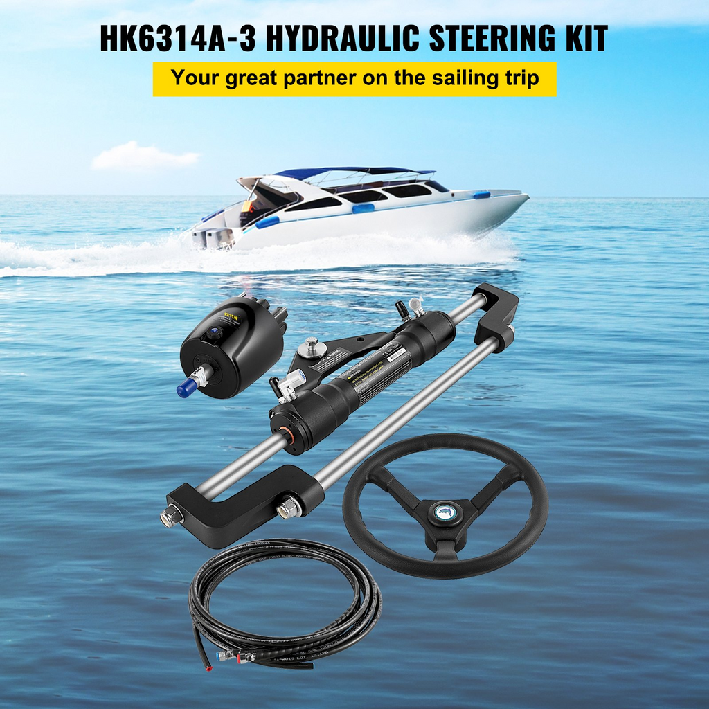 Kit de dirección hidráulica para barco VEVOR de 300 HP