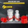 Acoplador de conexión rápida acoplamiento hidráulico 1/2" para minicargadoras VEVOR 1/2" NPT 8 pares 27.6 MPa (ISO 16028)