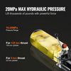 Bomba hidráulica VEVOR, unidad de potencia hidráulica de 10 cuartos, bomba de remolque de volteo de acción simple, caudal de 1,7 GPM, presión de alivio máxima de 3200 PSI, bomba hidráulica de 220 V CA para elevación de automóviles