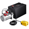Bomba hidráulica VEVOR, unidad de potencia hidráulica de 12 cuartos, bomba de remolque de volteo de acción simple, caudal de 0,91 GPM, presión de alivio máxima de 3200 PSI, bomba hidráulica de CC de 12 V