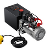 Bomba hidráulica VEVOR, unidad de potencia hidráulica de 4 cuartos, bomba de remolque de volteo de acción simple, caudal de 0,91 GPM, presión de alivio máxima de 3200 PSI, bomba hidráulica de 12 V CC