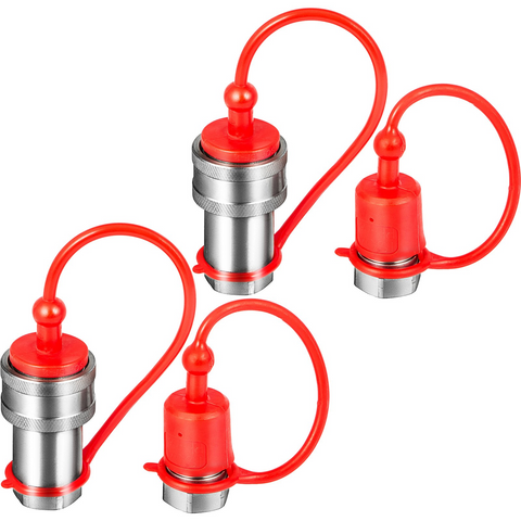 Acopladores hidráulicos de cara esférica VEVOR cuerpo de 1/4