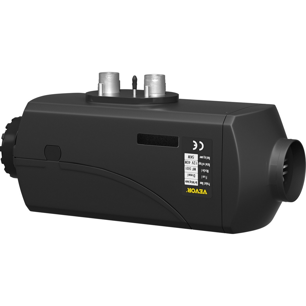 Calentador de aire diésel VEVOR 5 kW 12V con silenciadores dobles y termostato LCD para autocaravanas autobuses remolques y barcos