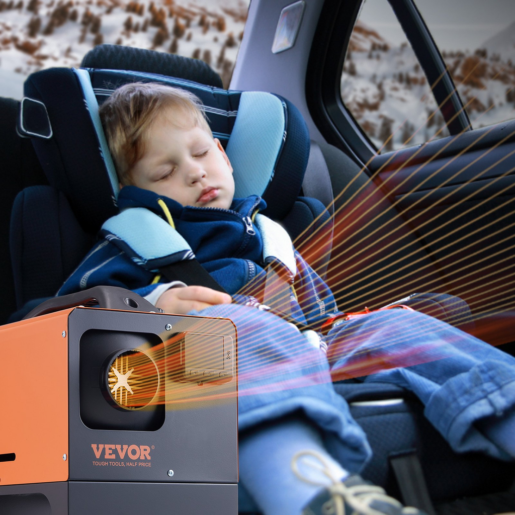 Calentador de aire diésel VEVOR todo en uno 12 V 5 KW aplicación Bluetooth