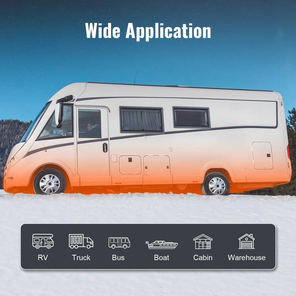 Calentador de aire diésel VEVOR de 12 V y 2 kW con aplicación Bluetooth y pantalla LCD para coche