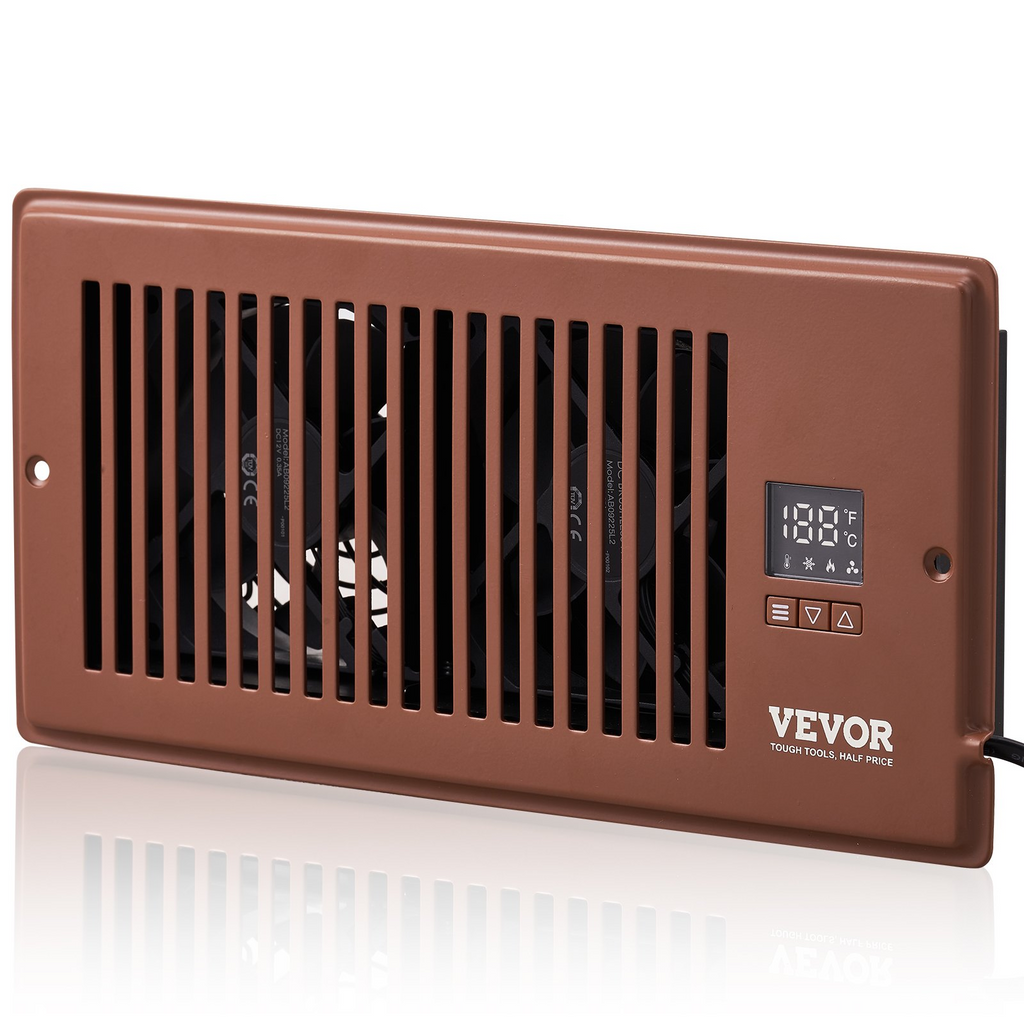 Ventilador de ventilación de refuerzo VEVOR silencioso apto para orificios de ventilación de 4" x 10"