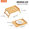 VEVOR Mesa de cama con patas plegables 15,7 "x 11"