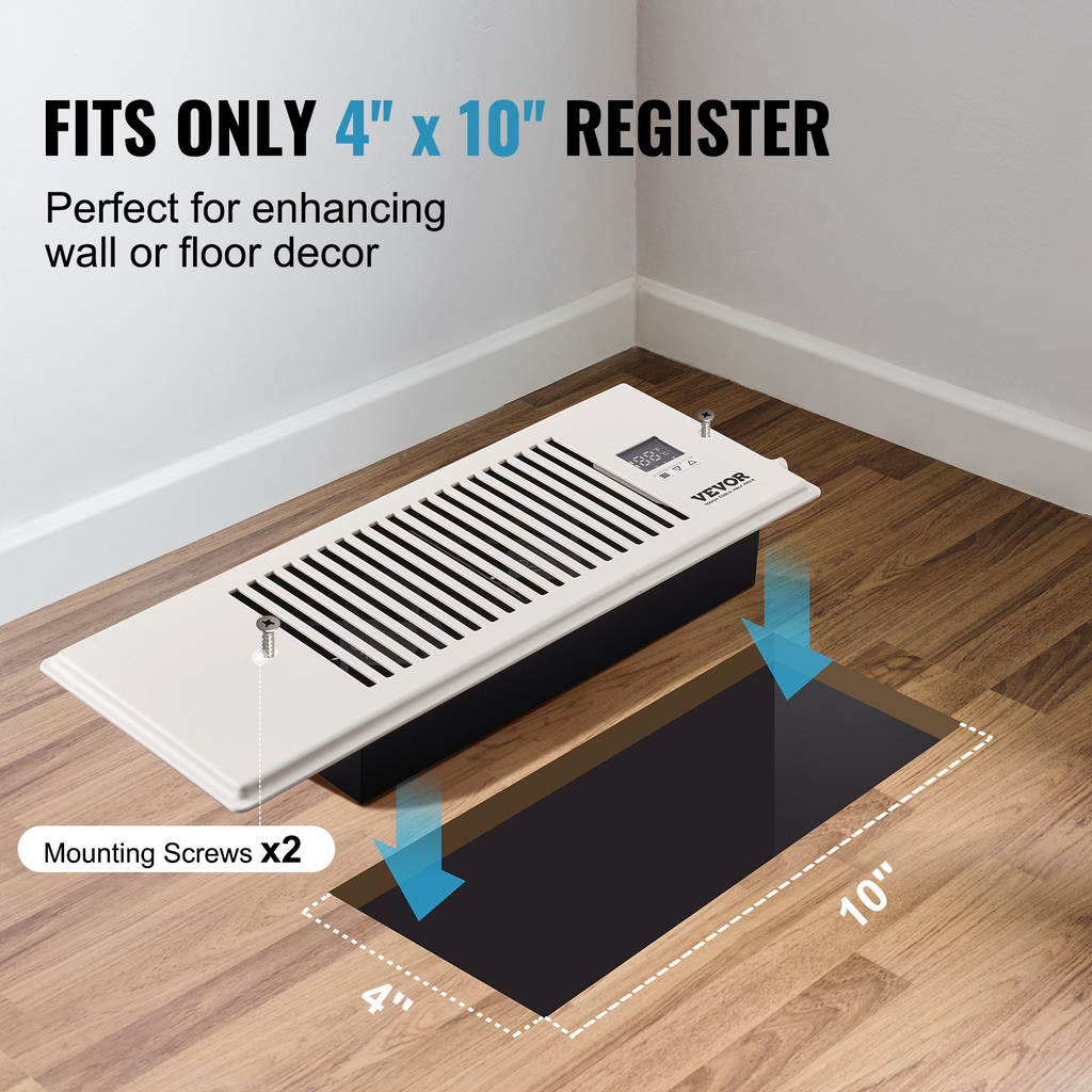 Ventilador de ventilación de refuerzo VEVOR apto para orificios de ventilación de 4" x 12"