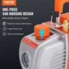 Kit de cámara de vacío de 5 galones + bomba de 3,5 CFM de VEVOR kit de desgasificación al vacío con tapa de vidrio templado JH2