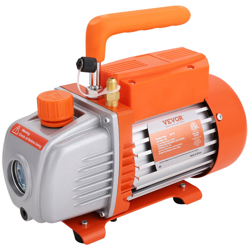 Kit de cámara de vacío de 5 galones + bomba de 3,5 CFM de VEVOR kit de desgasificación al vacío con tapa de vidrio templado JH2