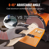 Lijadora de banda combinada VEVOR de 6" y lijadora de banda de 4" x 36" con motor de inducción de 4,3 A 3570 RPM banda inclinable de 0 a 90° y mesa de trabajo de aluminio fundido ajustable de 0 a 45°