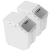 Contenedor de almacenamiento de ingredientes de 15 l con 2 tazas medidoras tapa hermética 2 piezas/juego