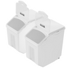 Contenedor de almacenamiento de ingredientes de 15 l con 2 tazas medidoras tapa hermética 2 piezas/juego