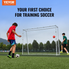 VEVOR - Entrenador de rebote de fútbol equipo de entrenamiento de fútbol de hierro de 8 x 6 pies