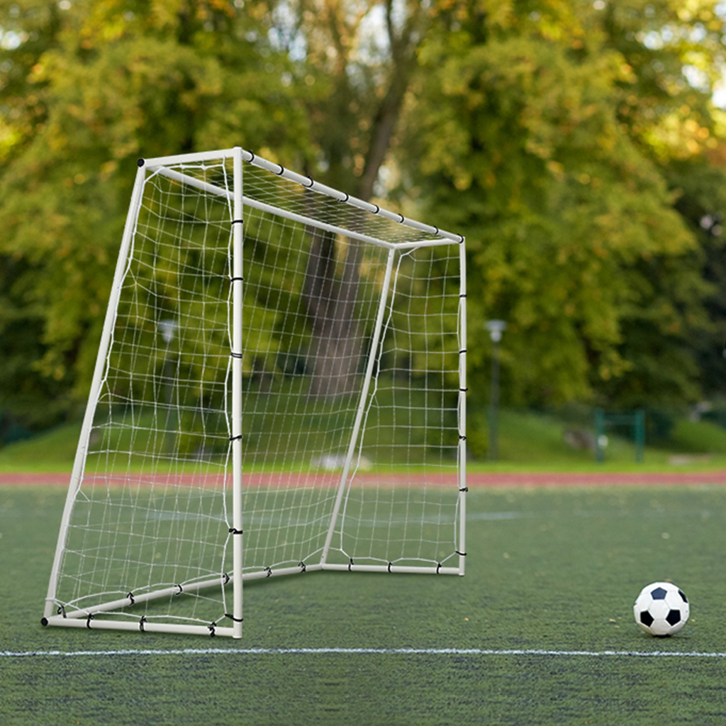 VEVOR - Entrenador de rebote de fútbol equipo de entrenamiento de fútbol de hierro de 8 x 6 pies