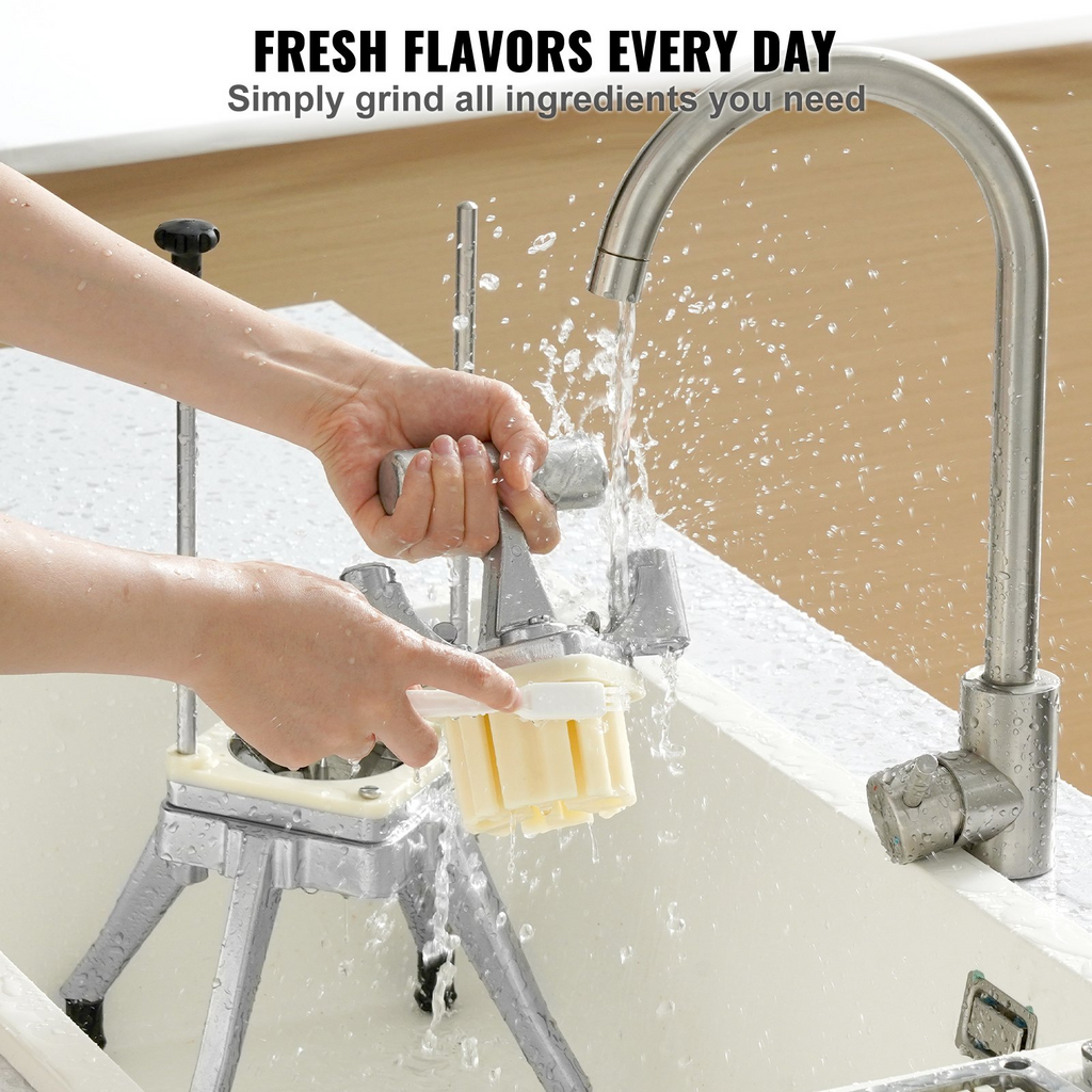 VEVOR Picadora de frutas y verduras comercial cuchilla de 1/4"