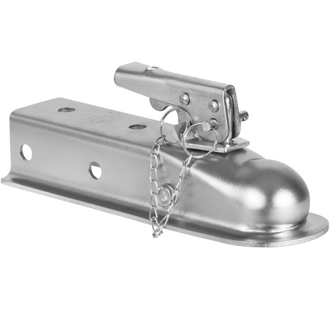 Acoplador de remolque recto VEVOR para bola de enganche de 2 pulgadas canal de 2 pulgadas capacidad de 3500 libras