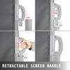 Toldo lateral retráctil VEVOR 63'' x 236'' pantalla solar para patio completamente de aluminio a prueba de óxido