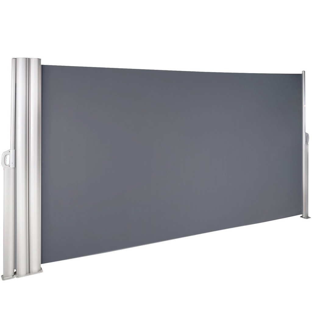 Toldo lateral retráctil VEVOR 63'' x 236'' pantalla solar para patio completamente de aluminio a prueba de óxido