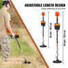Detector de metales VEVOR para adultos y niños de 8 pulgadas con pantalla de puntero de alta precisión ajustable de 38'' a 49''