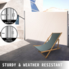 Toldo retráctil beige VEVOR de 180 x 300 cm (71 x 118 in) de aluminio resistente